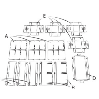 Karton-Kommode «Lea» - Bild 1